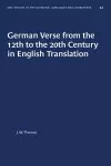 German Verse from the 12th to the 20th Century in English Translation cover