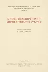 A Brief Description of Middle French Syntax cover