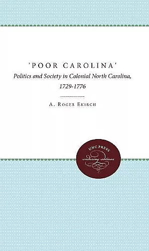'Poor Carolina' cover