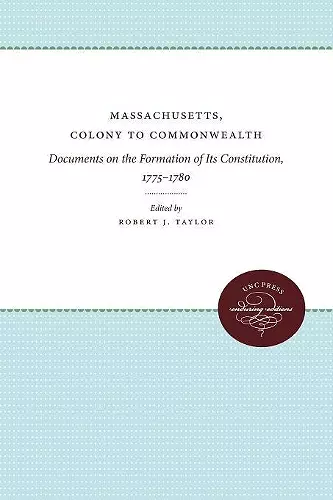 Massachusetts, Colony to Commonwealth cover