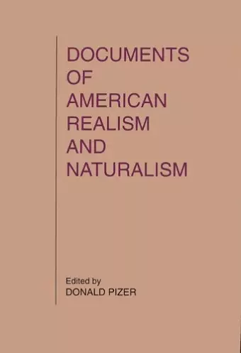 Documents of American Realism cover