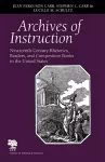 Archives of Instruction cover