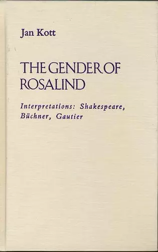 The Gender of Rosalind cover