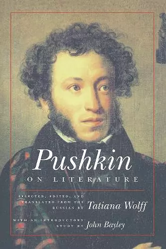 Pushkin on Literature cover