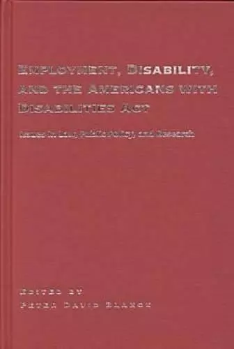 Employment, Disability and the Americans with Disabilities Act cover