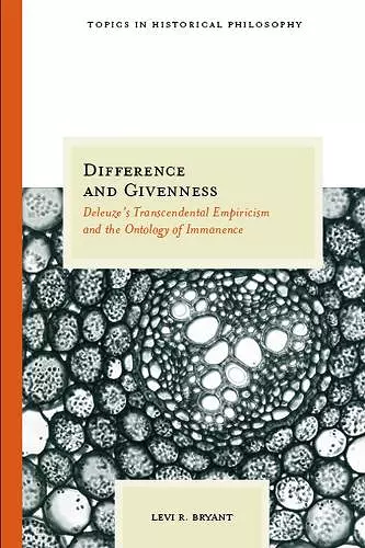 Difference and Givenness cover