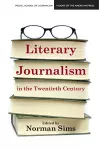 Literary Journalism in the Twentieth Century cover