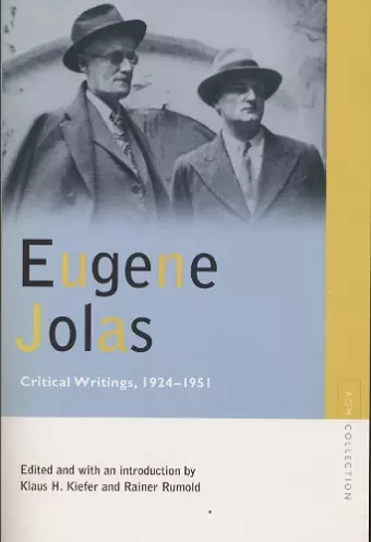 Eugene Jolas cover