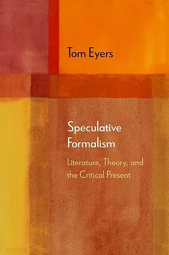 Speculative Formalism cover