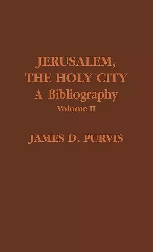 Jerusalem, the Holy City cover