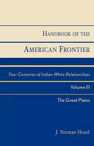 Handbook of the American Frontier, The Great Plains cover