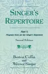 The Singer's Repertoire, Part V cover