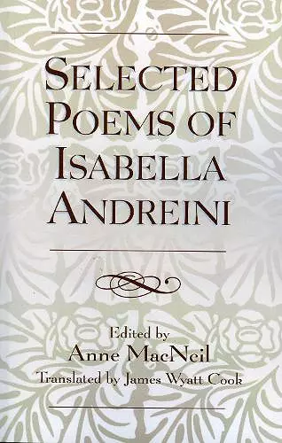 Selected Poems of Isabella Andreini cover