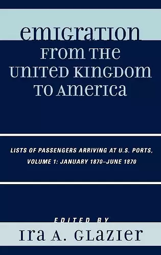 Emigration from the United Kingdom to America cover