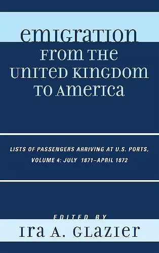 Emigration from the United Kingdom to America cover