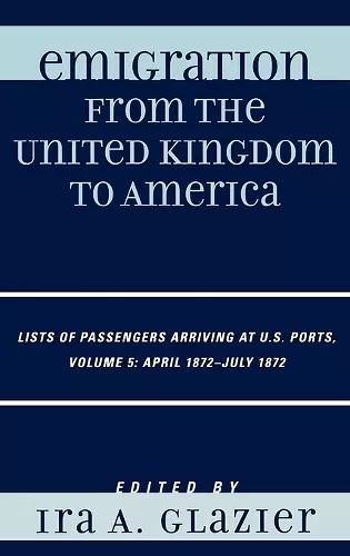 Emigration from the United Kingdom to America cover