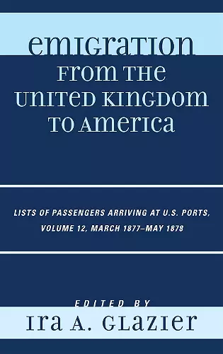 Emigration from the United Kingdom to America cover