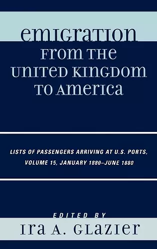 Emigration from the United Kingdom to America cover