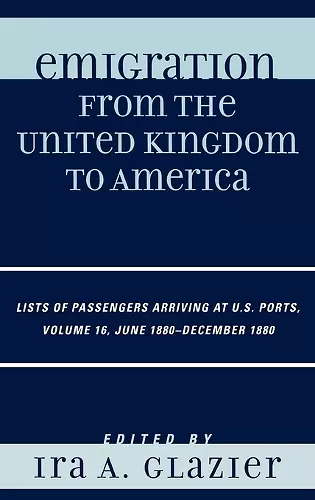 Emigration from the United Kingdom to America cover