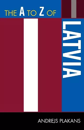 The A to Z of Latvia cover