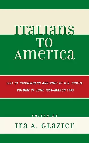 Italians to America cover