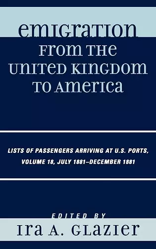 Emigration from the United Kingdom to America cover