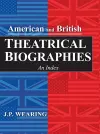 American and British Theatrical Biographies cover