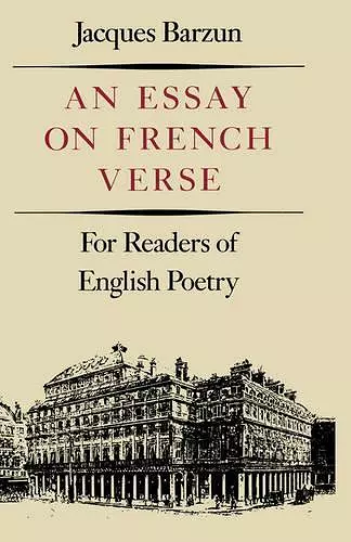 An Essay On French Verse cover