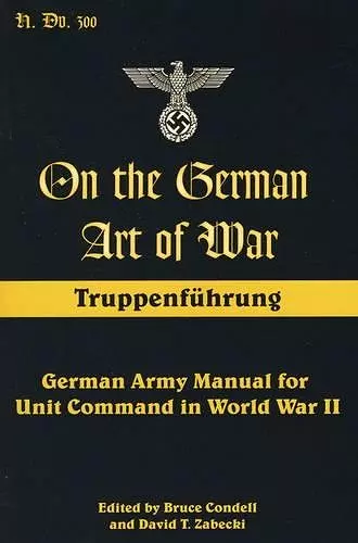 On the German Art of War cover