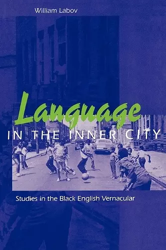 Language in the Inner City cover