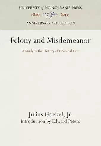 Felony and Misdemeanor cover