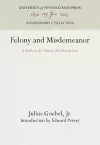 Felony and Misdemeanor cover