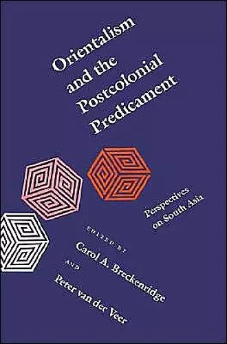 Orientalism and the Postcolonial Predicament cover