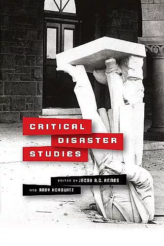 Critical Disaster Studies cover