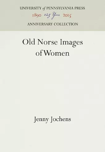 Old Norse Images of Women cover