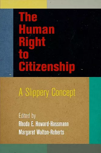 The Human Right to Citizenship cover