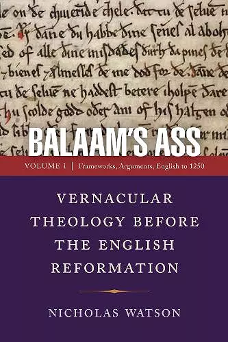 Balaam's Ass: Vernacular Theology Before the English Reformation cover