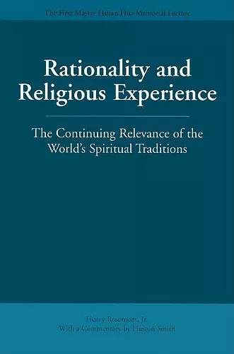 Rationality and Religious Experience cover