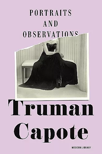 Portraits and Observations cover