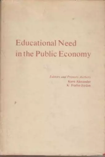 Educational Need in the Public Economy cover