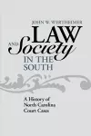 Law and Society in the South cover