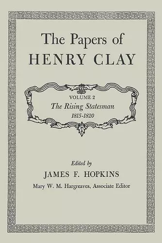 The Papers of Henry Clay cover