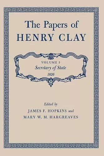 The Papers of Henry Clay cover