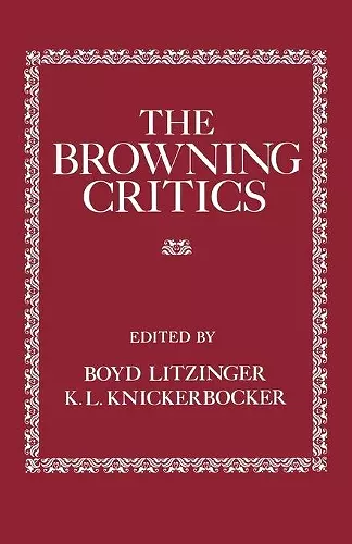 The Browning Critics cover