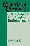 Criteria Of Certainty cover