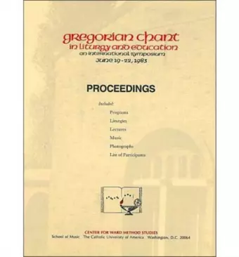Ward Method Publications and Teaching Aids Bk. 4; Gregorian Chant in Liturgy and Education cover