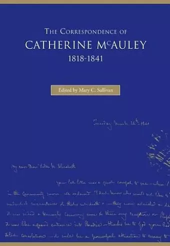 The Correspondence of Catherine McAuley, 1818-1841 cover