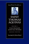Saint Thomas Aquinas V. 1; Person and His Work cover