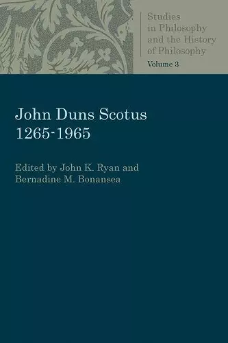 John Duns Scotus 1265-1965 cover