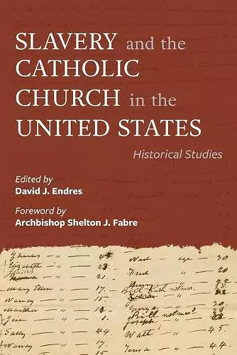 Slavery and the Catholic Church in the United States cover